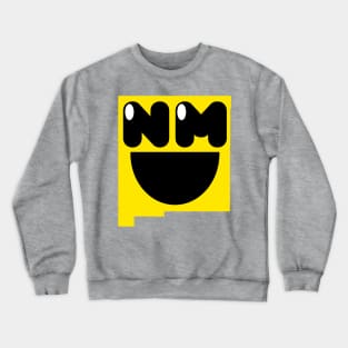 New Mexico States of Happynes- New Mexico Smiling Face Crewneck Sweatshirt